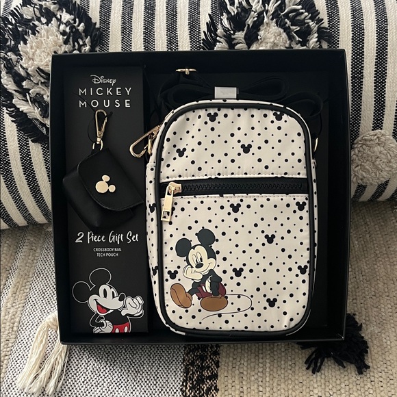 Disney Handbags - Disney Mickey Mouse Polka Dot crossbody 2 piece gift set